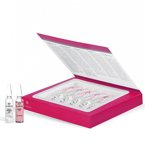 CLARENA Маска для експрес-моделювання обличчя Caviar Ruby Lift, 20*3 мл