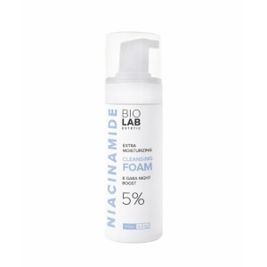 Biolab Estetic Очищаюча екстра-зволожуюча пінка з ніацинамідом 5% та ГАМК, 150 мл.