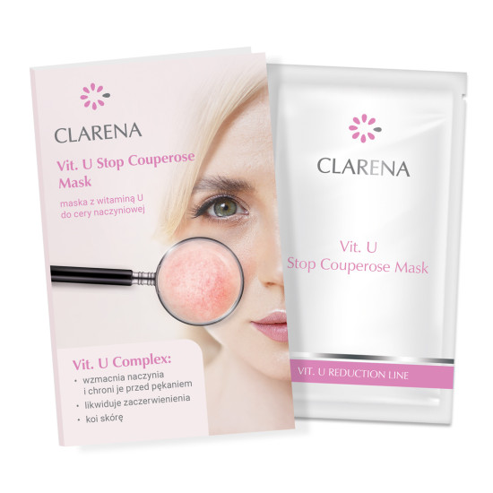 CLARENA Заспокійлива маска VIT. U Stop Couperose Mask