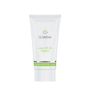 Clarena  Сонцезахисний крем SPF 30 з екстрактом йогурта і лотоса Lotus SPF 30 Yoghurt, 30 мл.