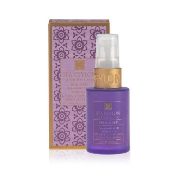 НАСІННЯ ТАМАРИНДУ - Нічна сироватка, що відновлює, для обличчя з ефектом ліфтингу Spa Ceylon 30 мл