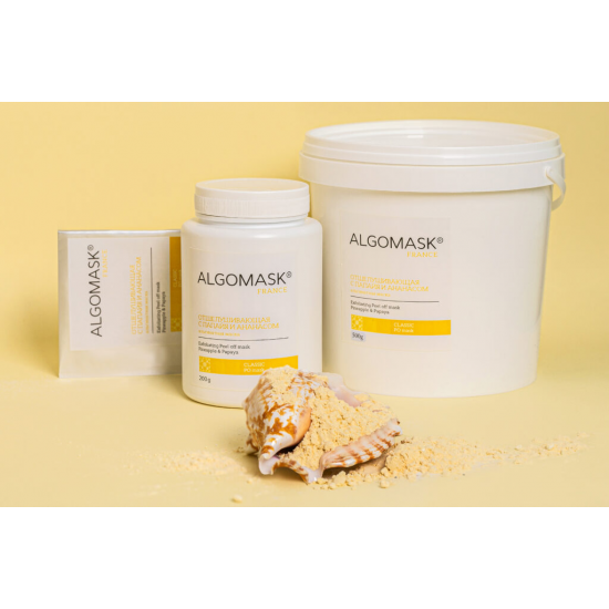 ALGOMASK Альгінатна маска Папайя і Ананас, що відлущує  / Exfoliating Peel off mask Pineapple & Papaya, 200g