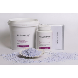 ALGOMASK Альгинатная маска против старения кожи лица с черникой и витамином С  /  Blackberry peel off mask, 200 гр.